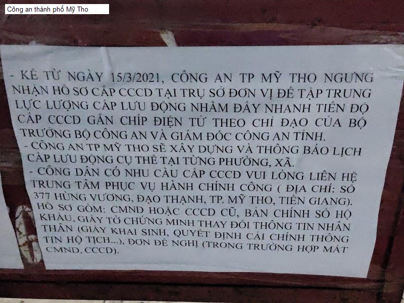Công an thành phố Mỹ Tho