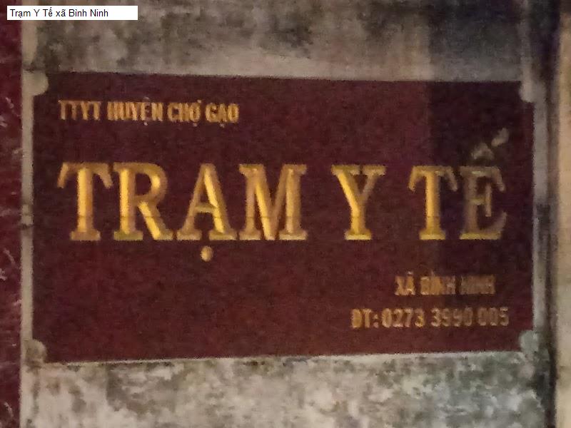 Trạm Y Tế xã Bình Ninh